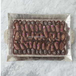 Platos para servir chocolate de nuevo diseño moderno Plato para servir chocolate seguro de metal de alta calidad para uso en eventos de boda - Product Image 4