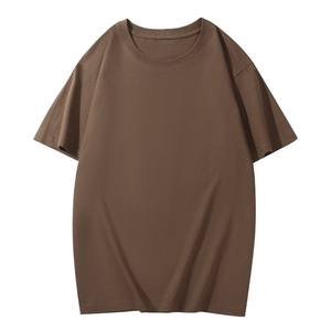 Camiseta de Algodón Grueso de 200g, Cuello Redondo, Corte Holgado, Color Sólido, Informal, Precio de Fábrica en Bangladesh, Personalizable OEM - Product Image 3