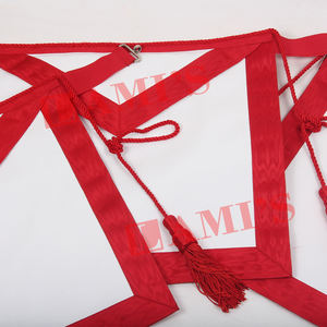 El mejor delantal de Regalia masónico de diseño personalizado de material al por mayor delantal de grado masónico aliado con borla - Product Image 3