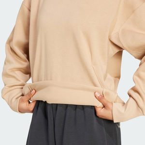 Sweats à capuche décontractés pour femmes Collection hiver coton éponge impression numérique épaule tombante coupe surdimensionnée vente en gros exportateur de vêtements - Product Image 6