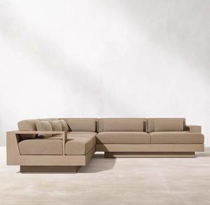 Lit de repos de jardin en aluminium pour l'extérieur, personnalisable, avec tissu imperméable, chaise longue de plage, chaise longue de soleil - Product Image 6