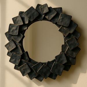 Espejo de Pared para Decoración del Hogar, Diseño Interior con Diseño de Hojas, Espejo Decorativo Clásico y Moderno con Múltiples Acabados - Product Image 3