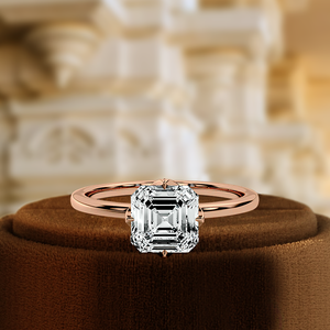 1 CT Asscher Cut <b>Diamond</b> <b>Ring</b>, Lab Grown <b>Diamond</b> Engagement <b>Ring</b>, IGI Certified <b>Ring</b>, 14K White Gold Bridal <b>Ring</b>, Wedding <b>Ring</b> - Product Image 6