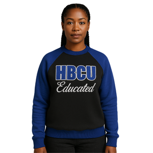 HBCU-Sudadera negra con mangas raglán de Zeta Phi Beta, sudadera con bordado de chenilla, suéter de la hermandad griega Divine Nine Collegiate - Product Image 1