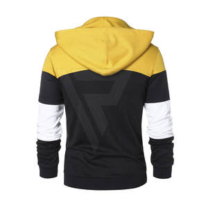 Sweat-shirts à capuche pour hommes sur mesure 2024, couleur unie, vêtements décontractés, uni, imprimé en relief, tissu thermique à capuche, 100% coton - Product Image 4