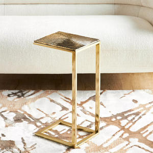 Table d'appoint en métal doré au design moderne et Offre Spéciale faite à la main avec cadre en métal Table d'appoint de canapé de salon de style contemporain - Product Image 5