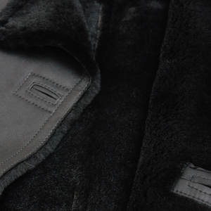 Conception personnalisée hommes en cuir véritable imperméable respirant coupe-vent hiver veste d'extérieur poids Standard style rue haute - Product Image 4