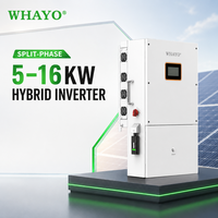 Inverter Surya Whayo 10kW 12kW 15kW 16kW 120V/240V Split Phase Hybrid, Kompatibel dengan Generator dan Input PV, Bersertifikasi UL
