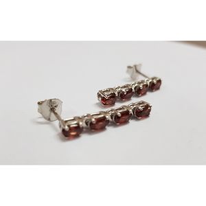 Classic Vintage White Garnet <b>Earrings</b> 18K Gold Plating <b>Stud</b> Hoop Styles Featuring Heart-shaped <b>Opal</b> Diamond Pearl Rose Gold Main - Product Image 1