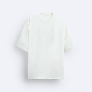 Camisetas personalizadas para hombre, camisetas en blanco de 100% algodón con cuello redondo, camisetas pesadas, ropa de calle de alta calidad de gran tamaño, camisetas para hombres con logotipo - Product Image 4