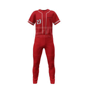 El mejor fabricante hecho 100% poliéster uniforme de béisbol para la venta ropa deportiva uniforme de béisbol nuevo diseño uniforme de béisbol - Product Image 2