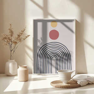 Art abstrait pour le salon, décoration murale élégante - Product Image 1