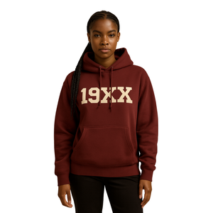 Année de fondation DST Delta Maroon Pullover Hoodie Premium Cotton Blend Greek Sorority Apparel Divine Nine HBCU Soror Hoodie - Product Image 1