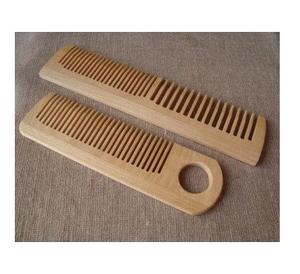 Peigne en bois solide fabriqué à la main personnalisé dernier fini naturel écologique fabriqué en Inde pour coiffer les cheveux - Product Image 1