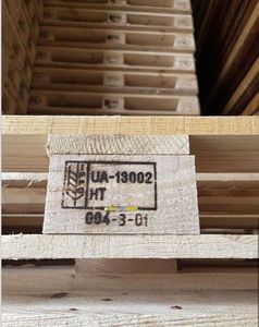 Palettes en bois neuves en pin 1200x800mm norme européenne d'Allemagne à prix avantageux Palettes en bois neuves en pin - Product Image 5