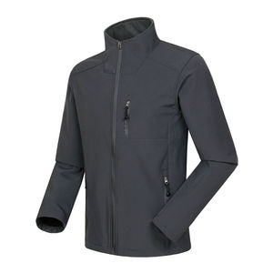 Service OEM personnalisé meilleure qualité hommes imperméable respirant coupe-vent Softshell veste fermeture éclair faite polyester spandex - Product Image 1