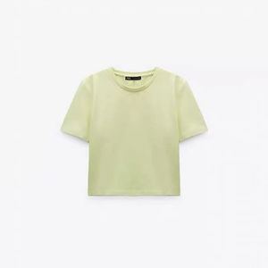 เสื้อครอปสตรีทแวร์ผ้าฝ้าย100% ระบายอากาศได้ดีแห้งเร็วออกแบบได้ตามต้องการ - Product Image 3