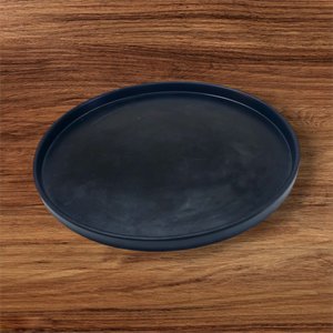 Vajilla de melamina de diseño inspirado en negro de 10 pulgadas para restaurantes, platos redondos en diferentes tamaños a la venta - Product Image 1