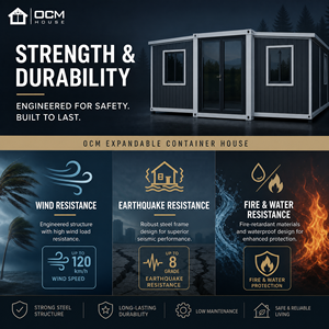 Casa Contenedor Expandible OCM <span class=keywords><strong>de</strong></span> 40 pies, Casa Modular Prefabricada, Plegable, Portátil, <span class=keywords><strong>de</strong></span> 2 Dormitorios y 2 Baños en <span class=keywords><strong>Venta</strong></span> - Product Image 2