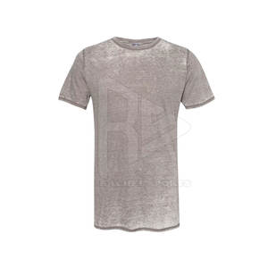 เสื้อยืดคุณภาพสูงผ้าคอตต้อนสลิมฟิตสำหรับผู้ชายผ้าใยไผ่ระบายอากาศได้ดีน้ำหนักเบา - Product Image 1