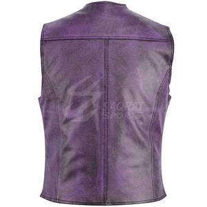 Gilet en cuir de conception sur mesure à la mode gilet en cuir respirant à prix de gros fabriqué au Pakistan - Product Image 2