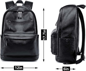 Mochila de Cuero Genuino Marrón para Hombre, para Viajes, Deportes y Otros Usos - Product Image 5