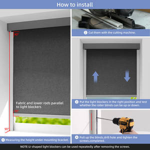 ZSTARR - Tiras de Bloqueo de Luz de Aleación de Aluminio en Forma de U para los Lados de Persianas y Cortinas, Rieles Laterales Opacos para Dormitorio - Product Image 6