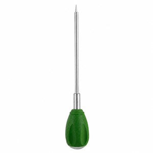 ZORQENT UNIVERSAL Punzón para huesos estilo Lenke Z-9 9 1 2 con punta de diamante y mango de silicona verde en forma de lágrima, instrumentos quirúrgicos ortopédicos - Product Image 2