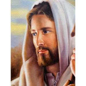 Dipinti a mano 100% gesus dipinti ad olio su tela di dimensioni 36in X 24in - Product Image 4