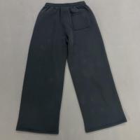 Pantalon décontracté ample en toile avec impression DTG personnalisée OEM – Séchage rapide, respirant, écologique, sportif, coupe droite, cordon de serrage, ample