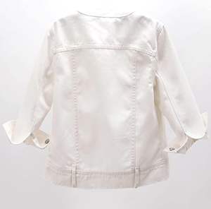 Chaqueta de Mezclilla para Hombre, Invierno, Cuello Alto, Manga 3/4, Largo Regular, 100% Algodón - Product Image 2