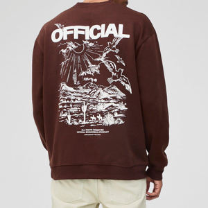 Vente en gros 2025 Nouveau Unisexe Polaire Col Ras Du Cou Sweats À Manches Longues Hommes Pull Jersey Hommes Sweat Sans Capuche - Product Image 2