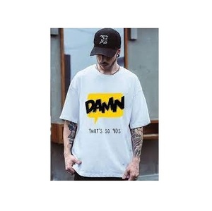 OEM Customizable Men's Boxy Fit <b>Vintage</b> <b>T</b>-<b>Shirt</b> 100% Cotton Bulk Oversize Drop Shoulder Sleeve Style Formal India Printed 'Ins' - Product Image 1