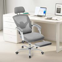Silla de Oficina Ergonómica OEM, Silla de Escritorio para Computadora con Soporte Lumbar, Reposapiés Ajustable, Respaldo Alto de Malla, Giro de 360° °   Trabajo giratorio en movimiento