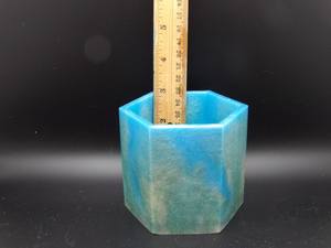 Bolígrafo de mesa Halder Tipo mármol Portalápices Mejor precio Portalápices de resina para oficina Tamaño personalizado Nueva apariencia Fabricante hecho a mano - Product Image 5