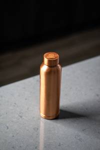 Elegant Copper <b>Metal</b> <b>Bottle</b> for Wellness - Product Image 3