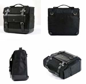 Sacoche de selle imperméable vintage pour moto Sacoche de selle en toile cirée pour bicyclette - Product Image 4