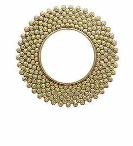 Round Shape Durable <b>Black</b> Coated <b>Metal</b> Design Wall <b>Mirror</b> Premium Quality for Office Living Area Home Decorative Use Wall <b>Mirror</b> - Product Image 4