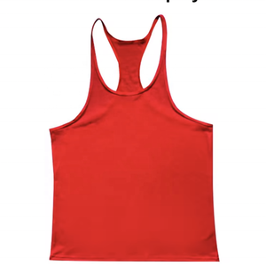 Débardeurs stringer Y-back personnalisés pour hommes grandes tailles, respirants, pour la musculation et le sport, en tricot Spandex/Coton - Product Image 1