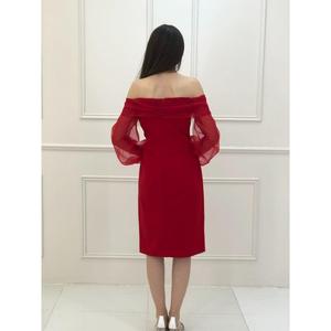 Stelle donna collo barca manica palloncino spacco En4832 4832