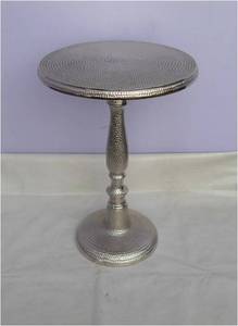 Mesa de Centro de Diseño Moderno en Aluminio Martillado, Elegante y Duradera, con Acabado Texturizado al Tacto, Glamour y Sofisticación para Cualquier Habitación - Product Image 6