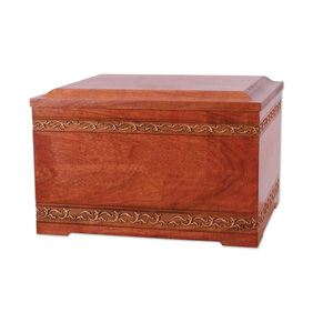 Durable Natural Wooden Cremation Urn Handcrafted Adult Human <b>Ashes</b> Urn with Reasonable Design Funeral Supplies - Product Image 3