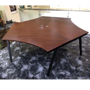 AConcept HBAC025 Conjunto de Escritorio Minimalista Moderno de 3 Piezas 240x208cm Patas de Acero y Melamina Requiere Ensamblaje para Muebles de Oficina - Product Image 6