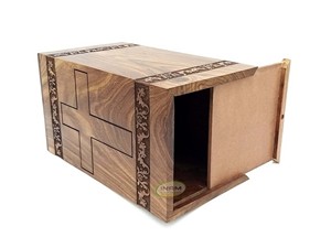 Urna Funeraria para Cenizas de Adultos, Diseño de Cruz Latina Grabada, Apta para Cementerio - Product Image 6