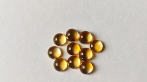 Citrino de alto grado con parte posterior plana, cabujón de 6mm, piedras preciosas sueltas, precios al por mayor, piedras facetadas de cuarzo citrino para joyería - Product Image 3