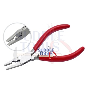 Pince à bec plat en acier inoxydable pour la fabrication de bijoux DIY, idéale pour barres, tiges et tubes de sertissage de bijoux D - Product Image 2