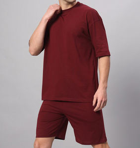 2025 haute qualité été personnalisé coton Polyester costume court T-shirt et ensemble court pour hommes - Product Image 3
