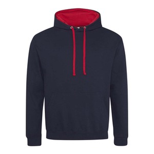 Sweat à capuche en polaire doux pour homme, poids moyen, style universitaire, contraste - Product Image 5