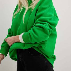 Customized 100% Cotton Hot Sale Blank Oversized Streetwear <b>Sweatshirt</b> Women Hoodie Women's <b>Hoodies</b> & <b>Sweatshirts</b> - Product Image 1