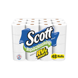 กระดาษชำระสกอตต์แบบละลายเร็ว 48 ม้วนคู่ (6 แพ็ค แพ็คละ 8 ม้วน) ปลอดภัยสำหรับบ่อเกรอะ กระดาษชำระ - Product Image 6